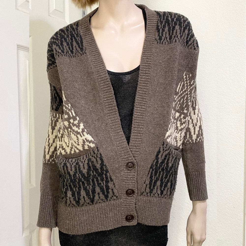 VINCE. Cashmere Wool Alpaca 3-Button Front Cardigan Sweater Size XS